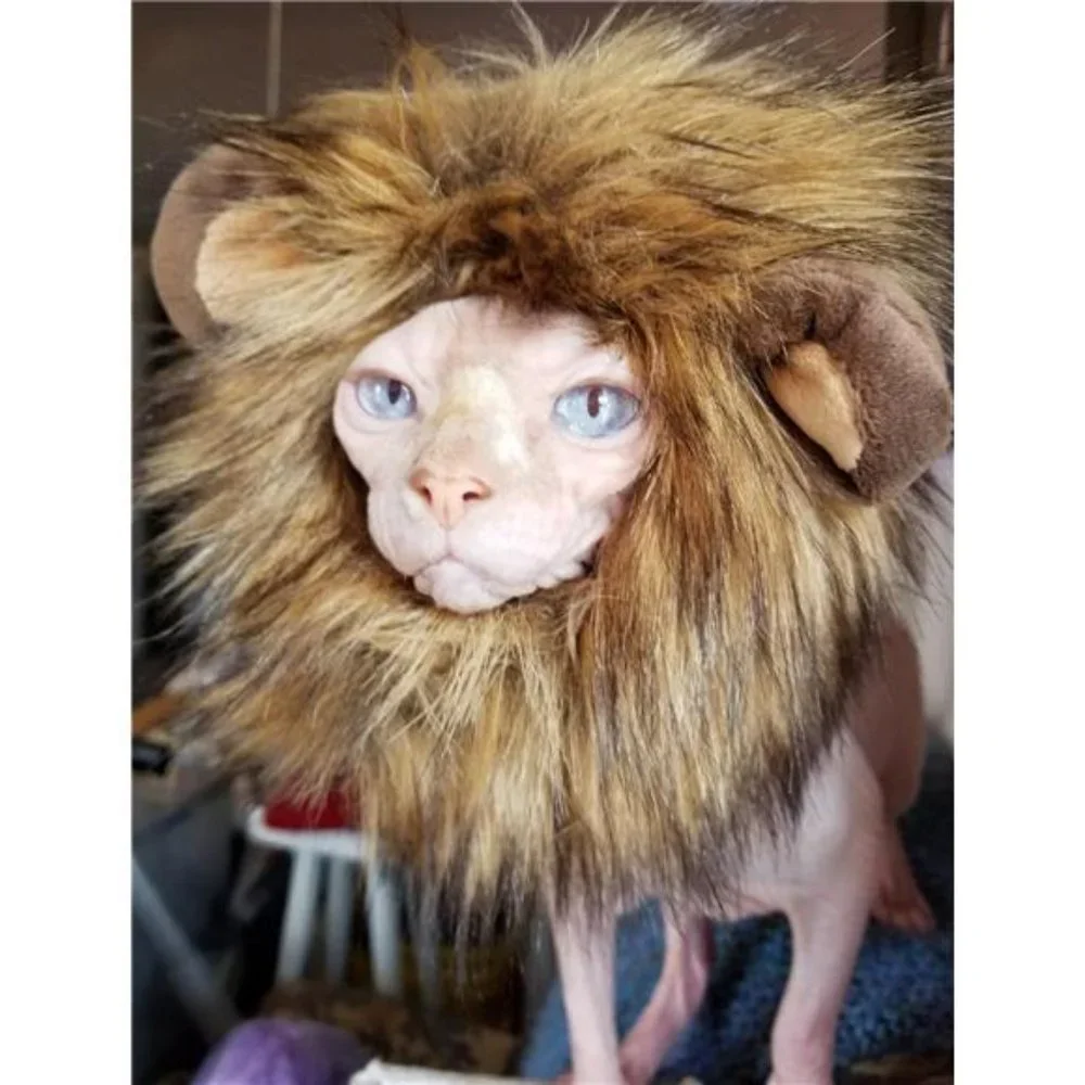 Funny Pet Cat Costumes for Christmas | Furry Pet Clothing Accessories